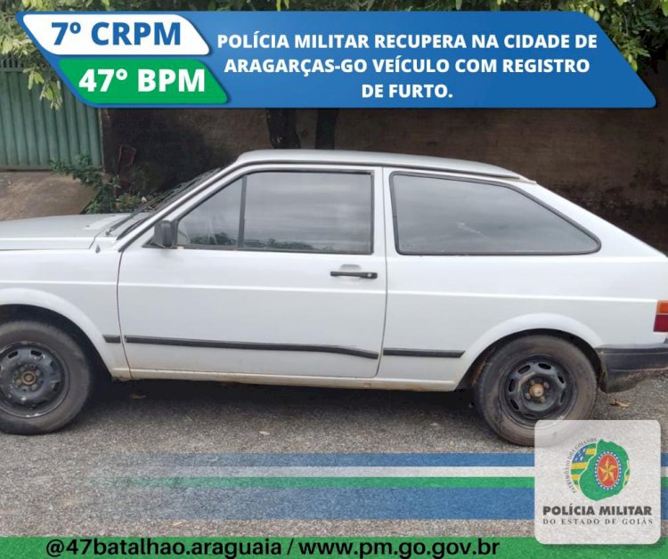 localização de veículo furtado -Aragarças / GO