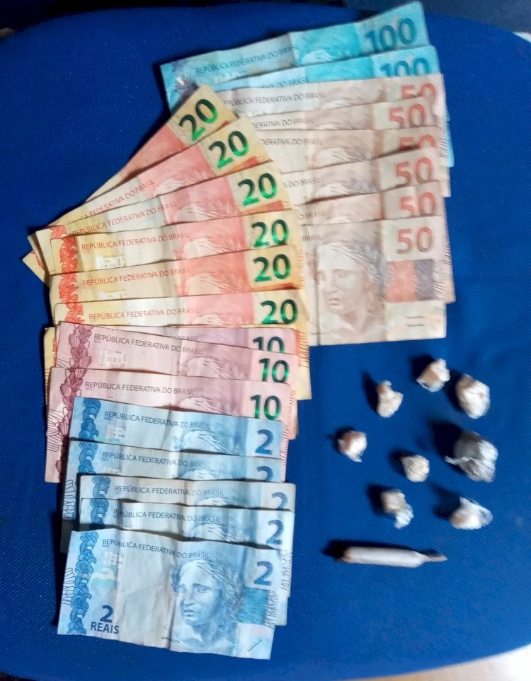Novo São Joaquim-MT, PM desarticula um ponto de tráfico de drogas.
