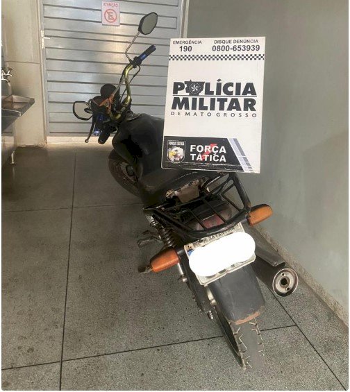 Jovem é detido pela Força Tática por adulteração em motocicleta em Barra do Garças