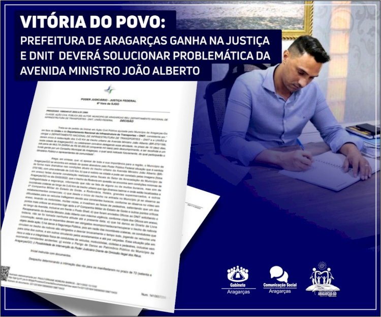 Vitória do povo: Ricardo Galvão ganha na Justiça e DNIT deverá solucionar problemática da Avenida Ministro João Alberto