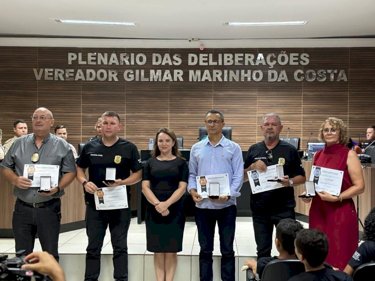 Polícia Civil homenageia servidores de Confresa com medalhas do Mérito Policial