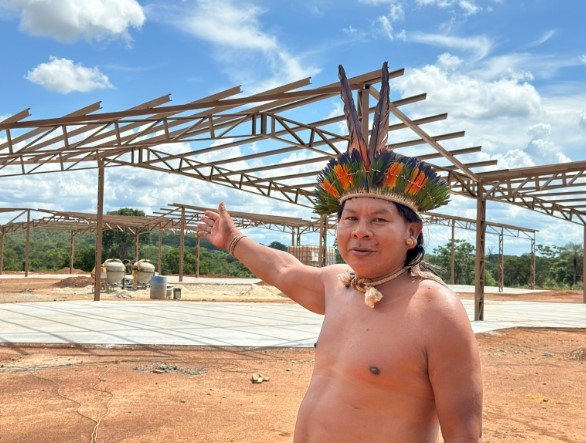 Após 60 anos, construção de novo prédio da Escola Indígena Dom Felippo Rinaldi finalmente está em andamento