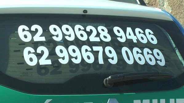 As viaturas de Aragarças–GO estão com números fixados para poder atender a população.
