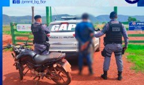 EM AÇÃO RÁPIDA GAP PRENDE HOMEM SUSPEITO DE FURTAR MOTOCICLETA