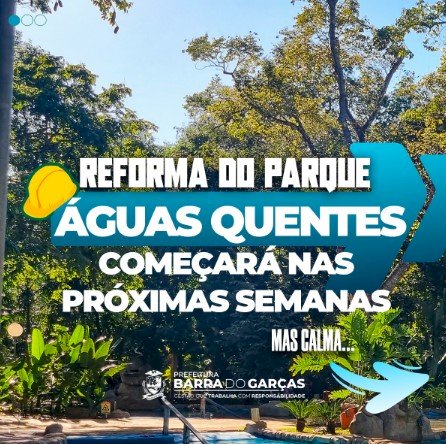 Reforma em Parque das Águas Quentes inicia nas próximas semanas