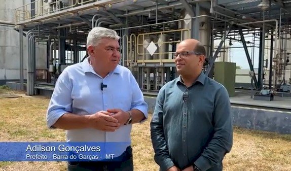 Visita do prefeito de Barra do Garças–MT à empresa de Bio Diesel.